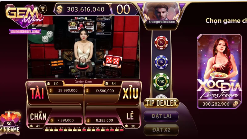 Tìm hiểu tỷ lệ trả thưởng và tính điểm khi chơi tài xỉu tại Gemwin