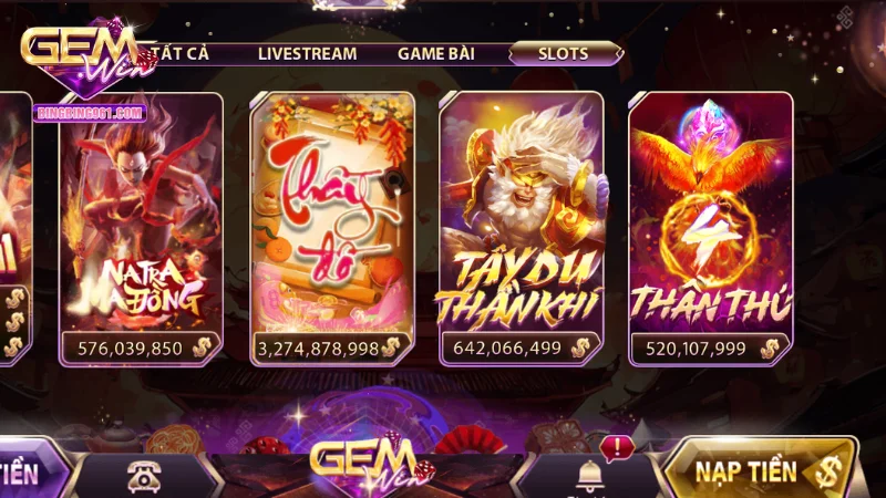 Nổ hũ thần thú là một game thuộc slot online thú vị tại Gemwin