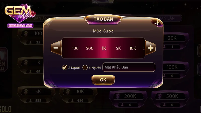 Chơi tiến lên đếm lá Gemwin có sự mới lạ và sức hấp dẫn đặc biệt