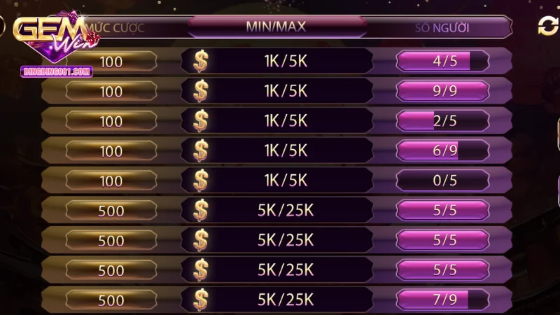 Bật mí luật chơi bài liêng Gemwin cho những người mới nhập môn 